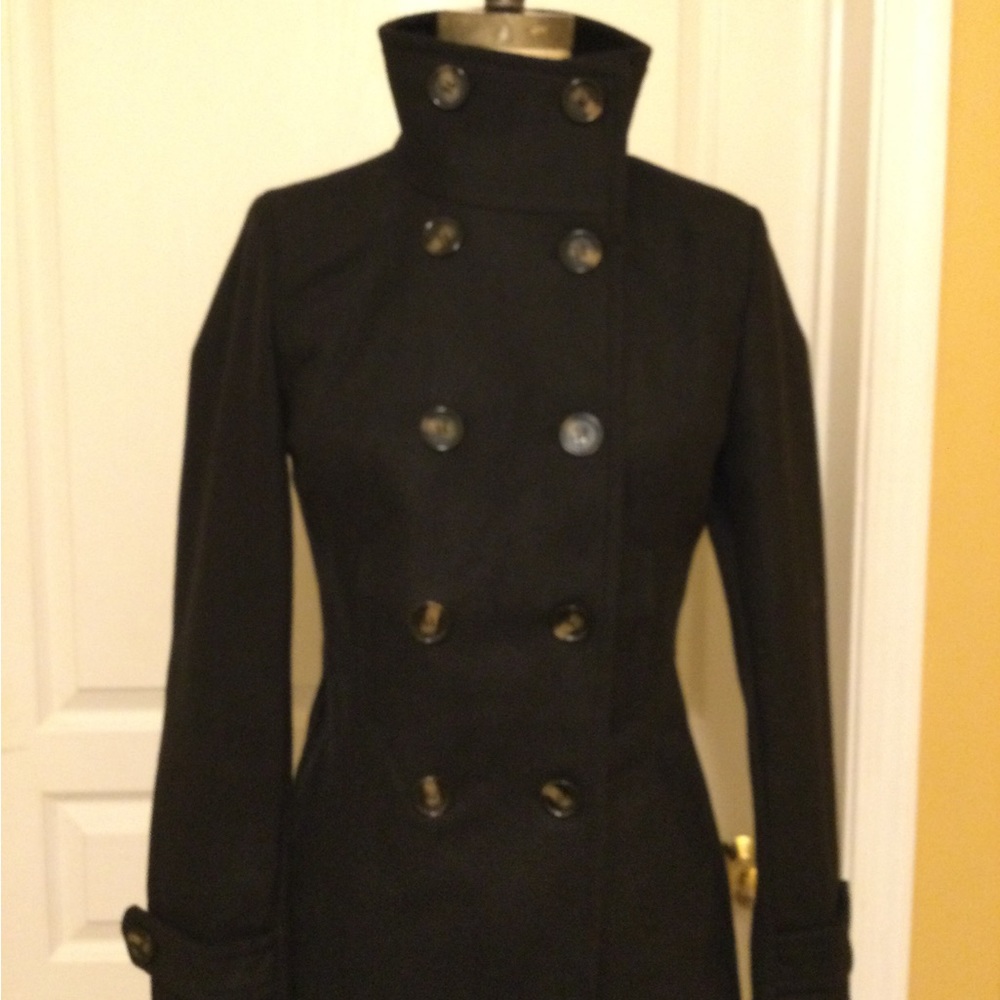 Wool Double-Breasted Peacoat